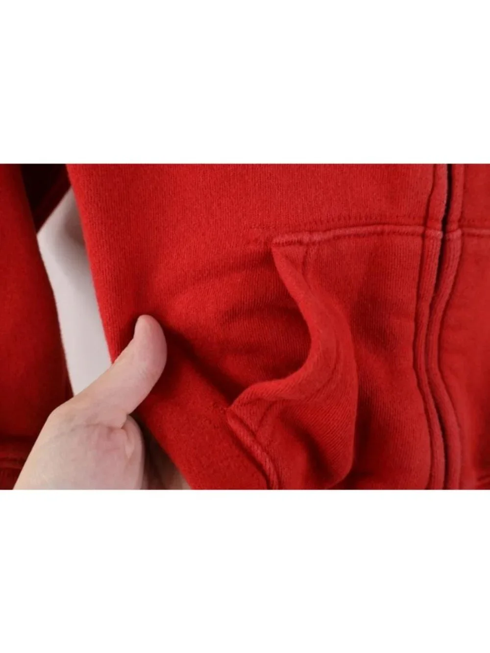 Vintage Ralph Lauren Boys Girls Toddler 4 4T Full Zip Hoodie Sweatshirt Red
